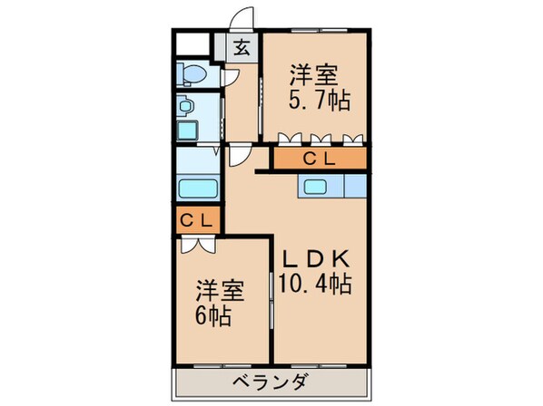 さくら館の物件間取画像